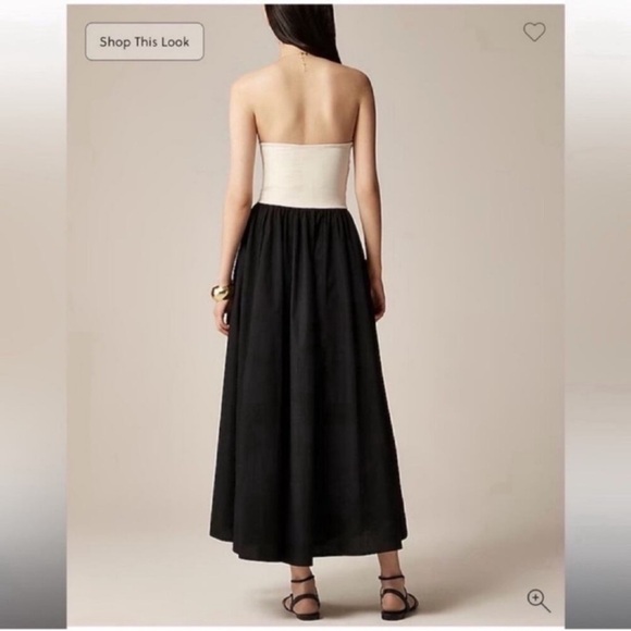 J.Crew Strapless colorblock mixy dress - Picture 2 of 8